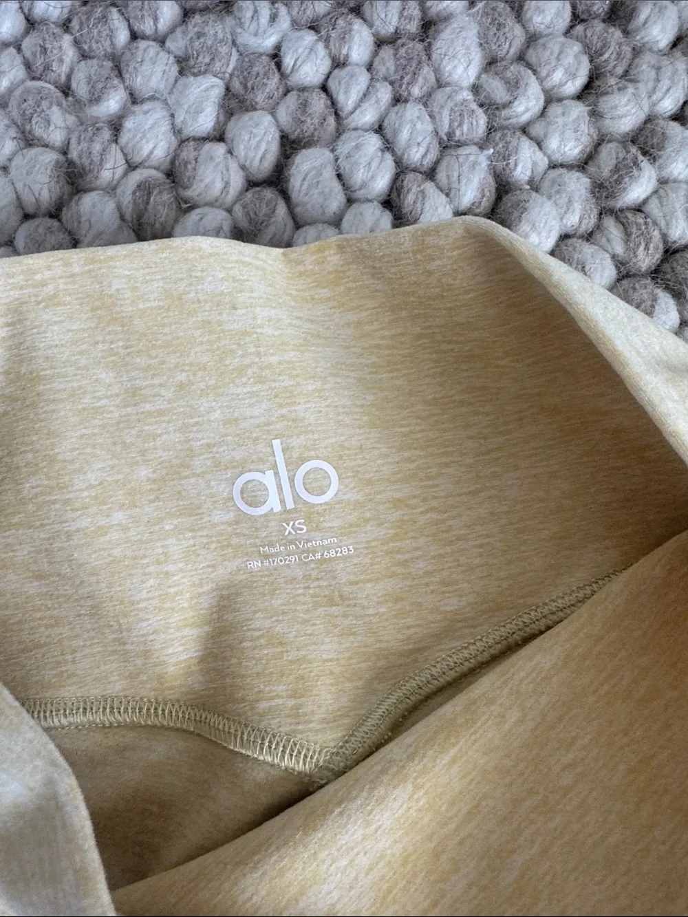 ALOsoft High Waist Legging - Warm Butter - 21.5” inseam